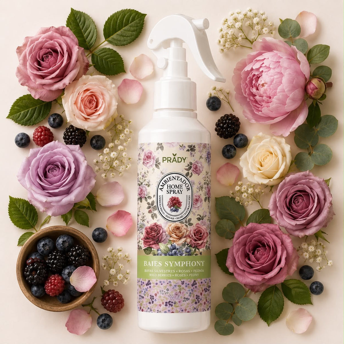 Prady Spray Ambientador 220ML Sinfonia De Bagas