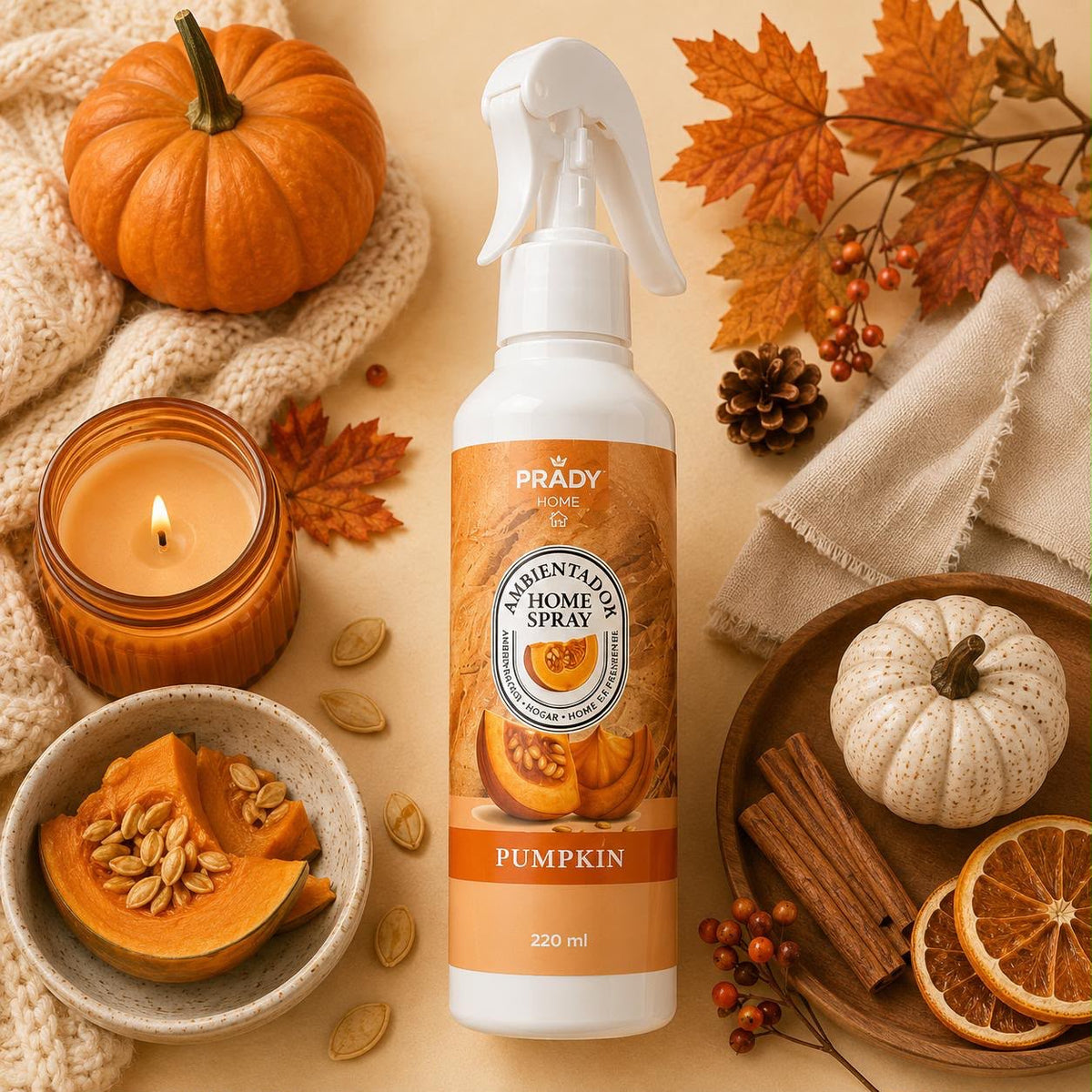 Prady Spray Ambientador 220ML Abóbora