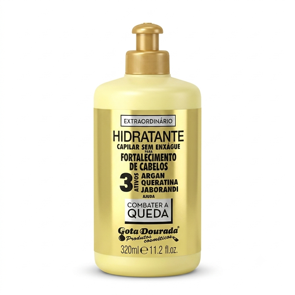 Gota Dourada Hidratante Capilar 320ml Combater a Queda