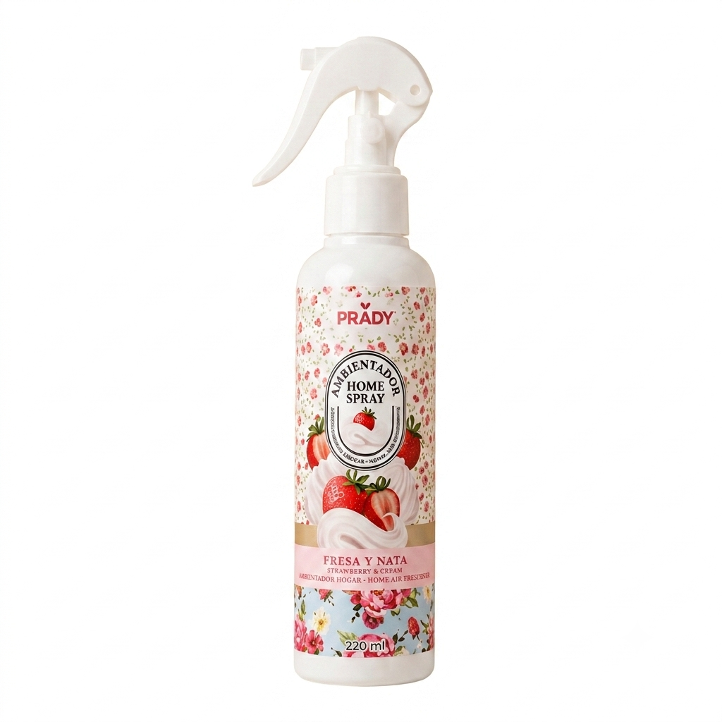 Prady Spray Ambientador 220ML Morango e Nata