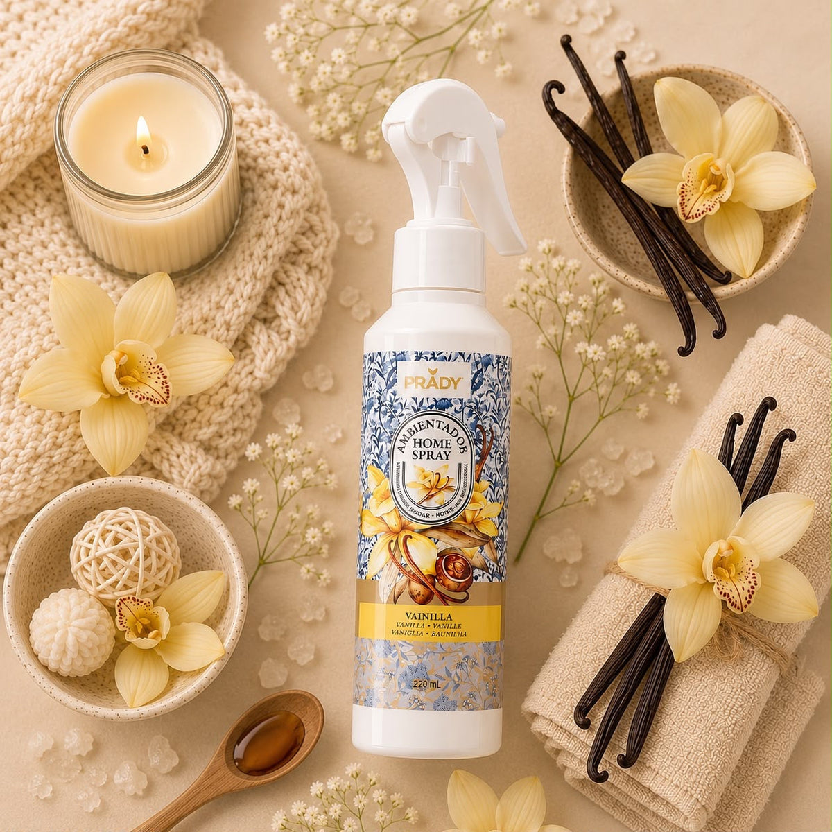 Prady Spray Ambientador 220ML Baunilha