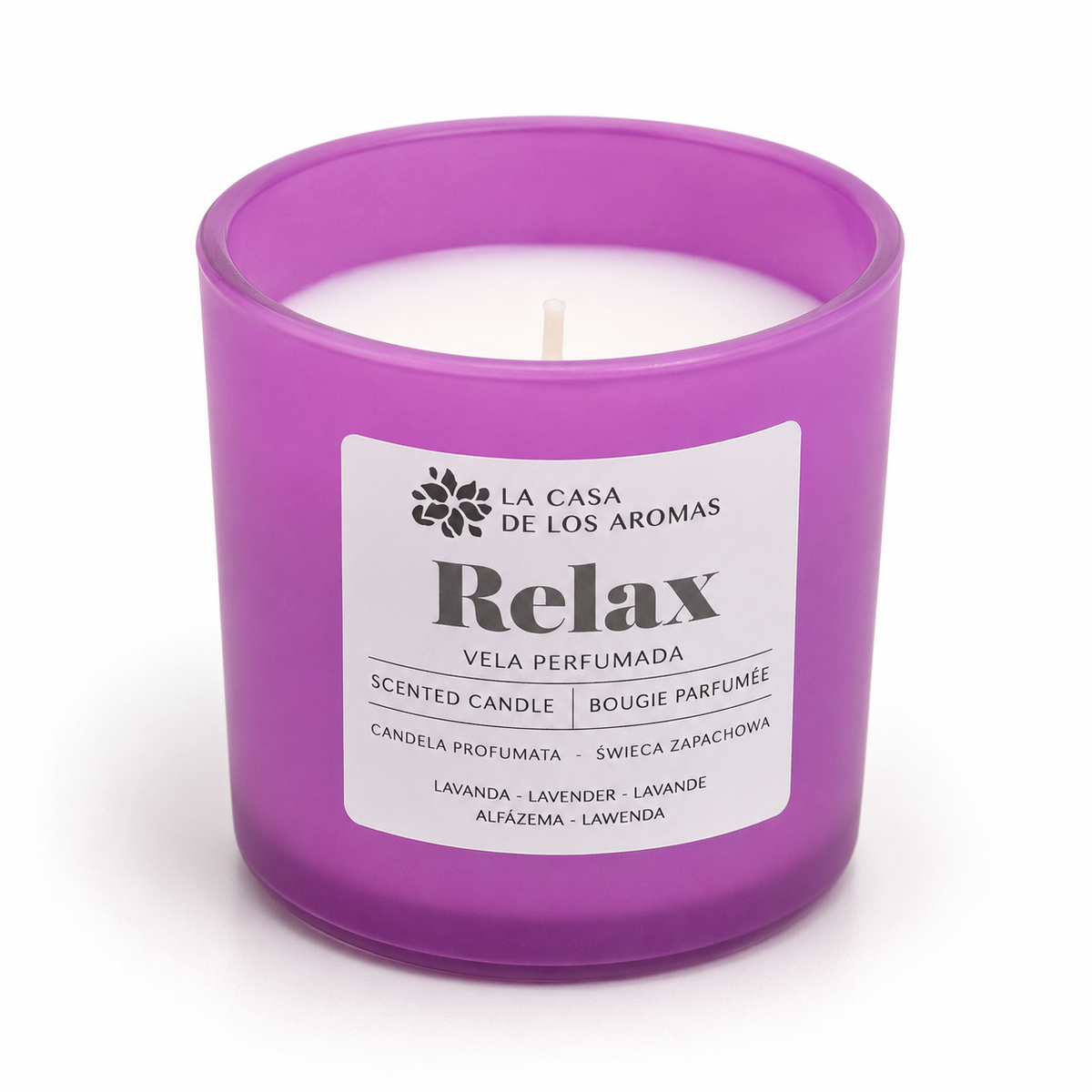 La Casa de los Aromas – Vela Aromática Relax – Lavanda