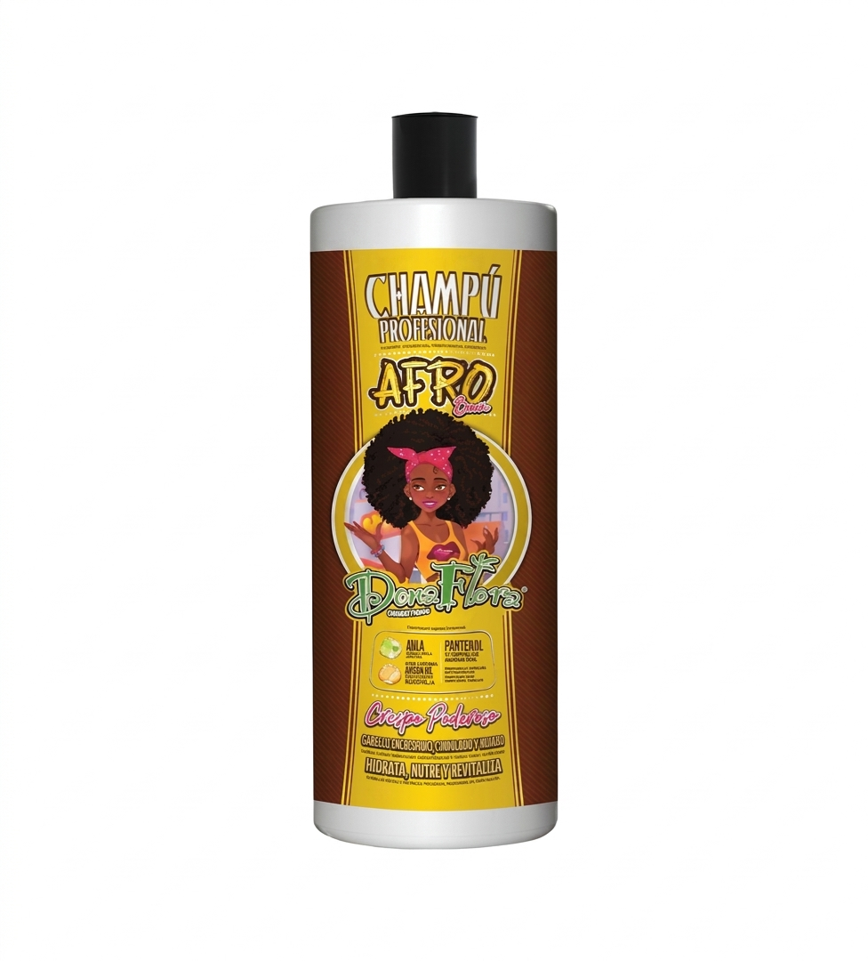 Dona Flora Champô 1000ml Afro Boom