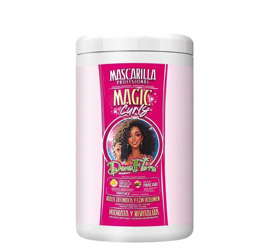 Dona Flora Máscara Capilar 1000ml Cachos Mágicos