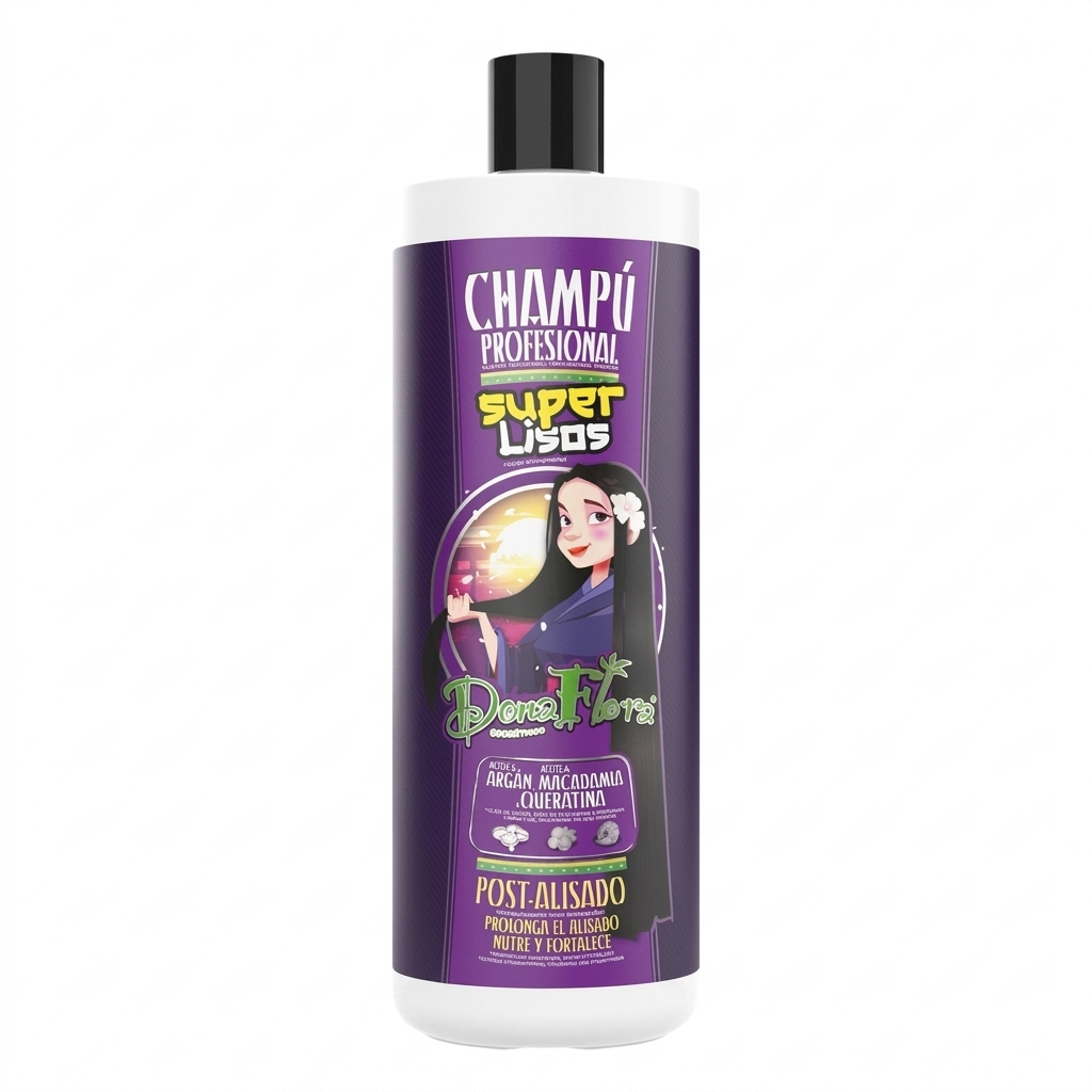 Dona Flora Champô 1000ml Super Lisos