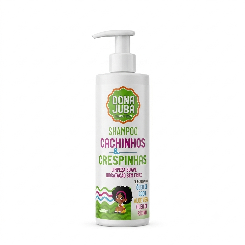 Dona Juba Champô 400ml Cachinhos e Crespinhas Kids