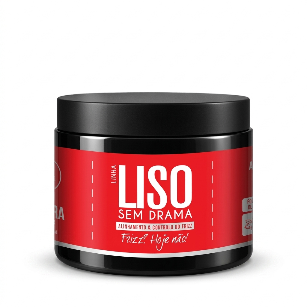 Bamba Cosmetics Máscara Capilar 500ml Liso Sem Drama