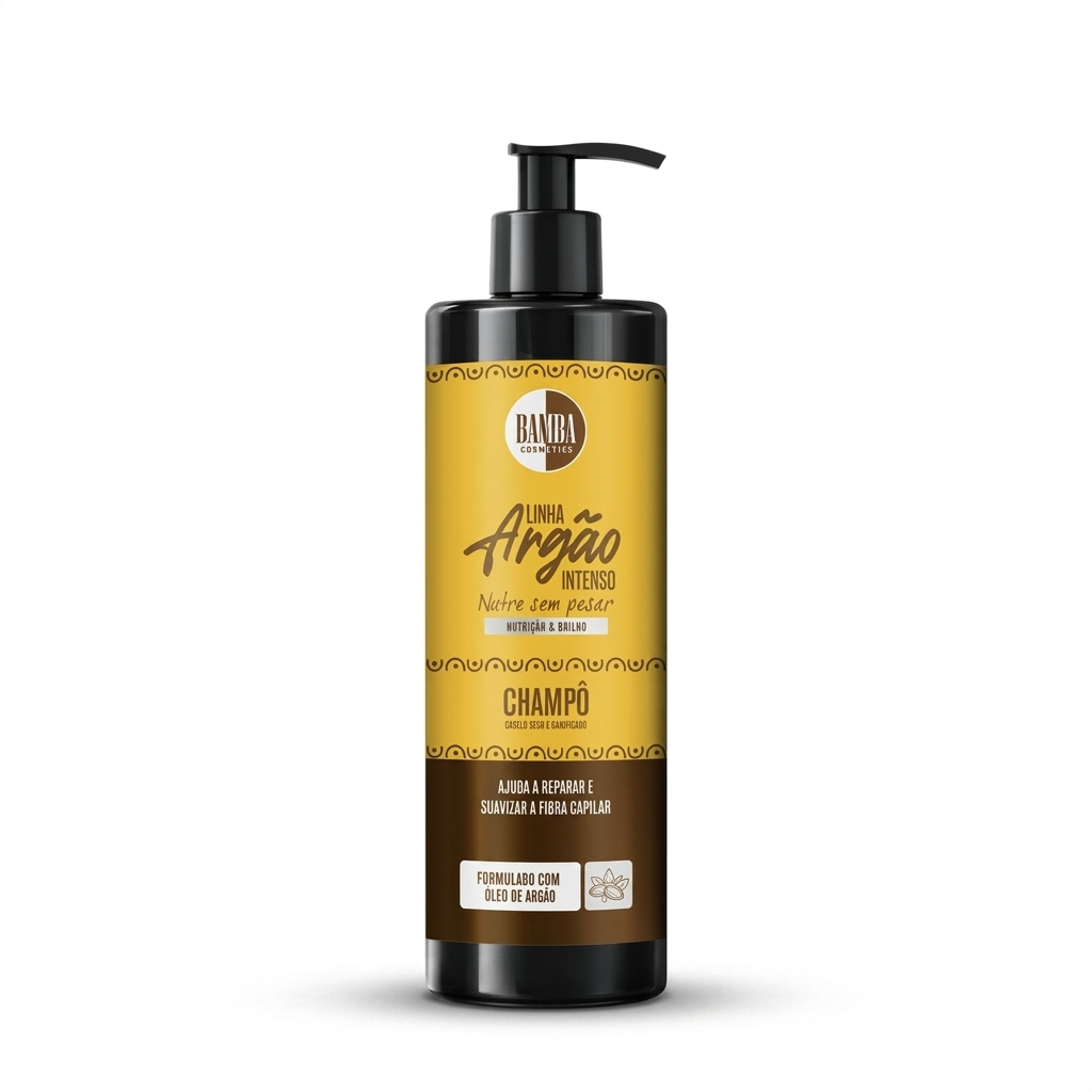 Bamba Cosmetics Champô 500ml Linha Argão