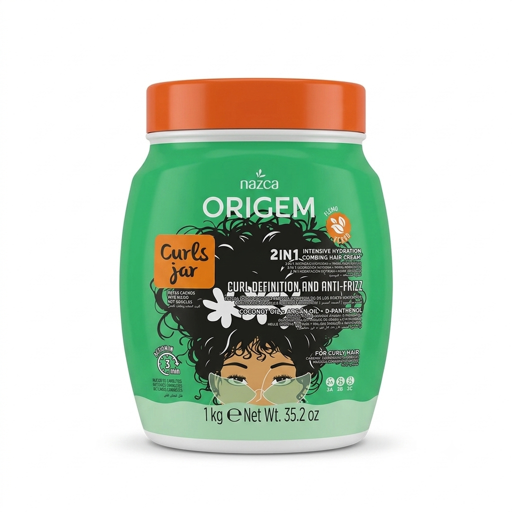 Nazca Origem Máscara Capilar 1kg Cachos Definidos e Anti-frizz