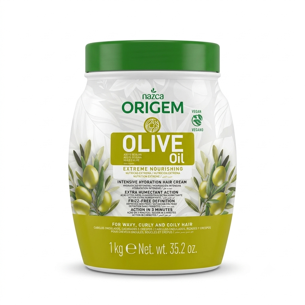 Nazca Origem Máscara Capilar 1kg Óleo De Oliva