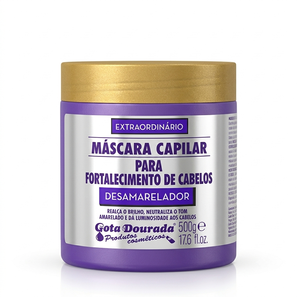 Gota Dourada Máscara Capilar 500g Desamarelador