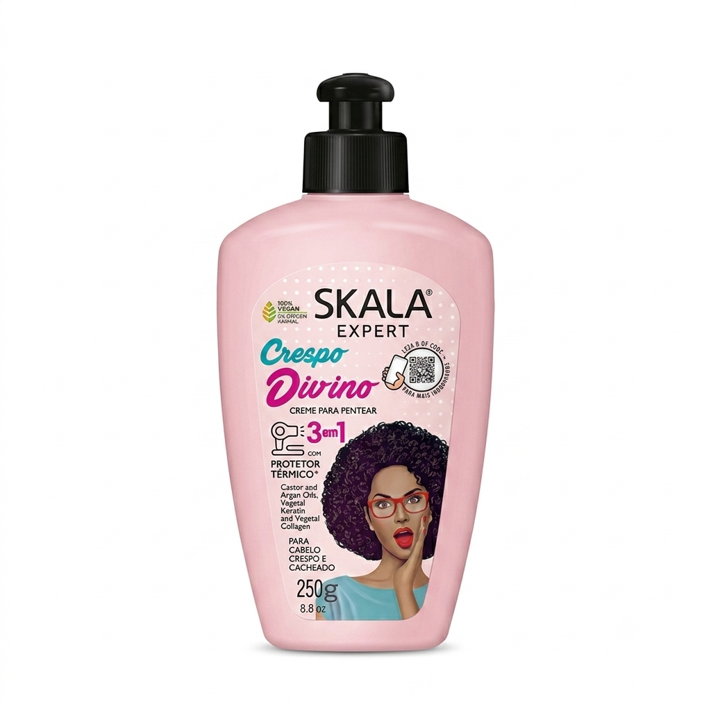 Skala Creme De Pentear 3em1 250g Crespo Divino