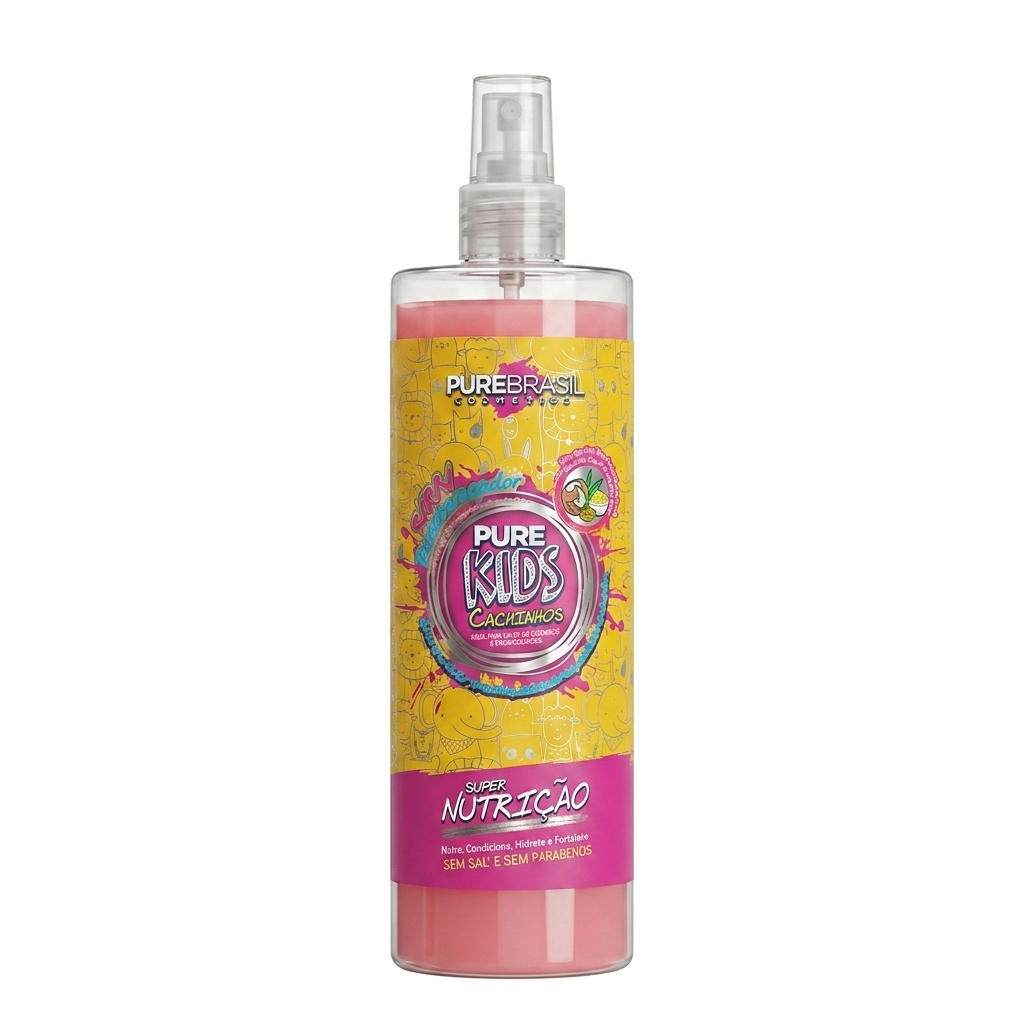 Pure Brasil Spray Desembaraçador 500ml Pure Kids Cachinhos