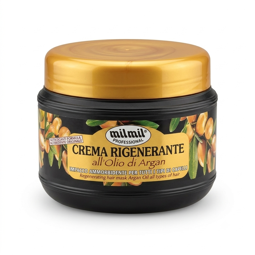 MilMil Máscara Capilar Regenerante 500ml Óleo De Argão