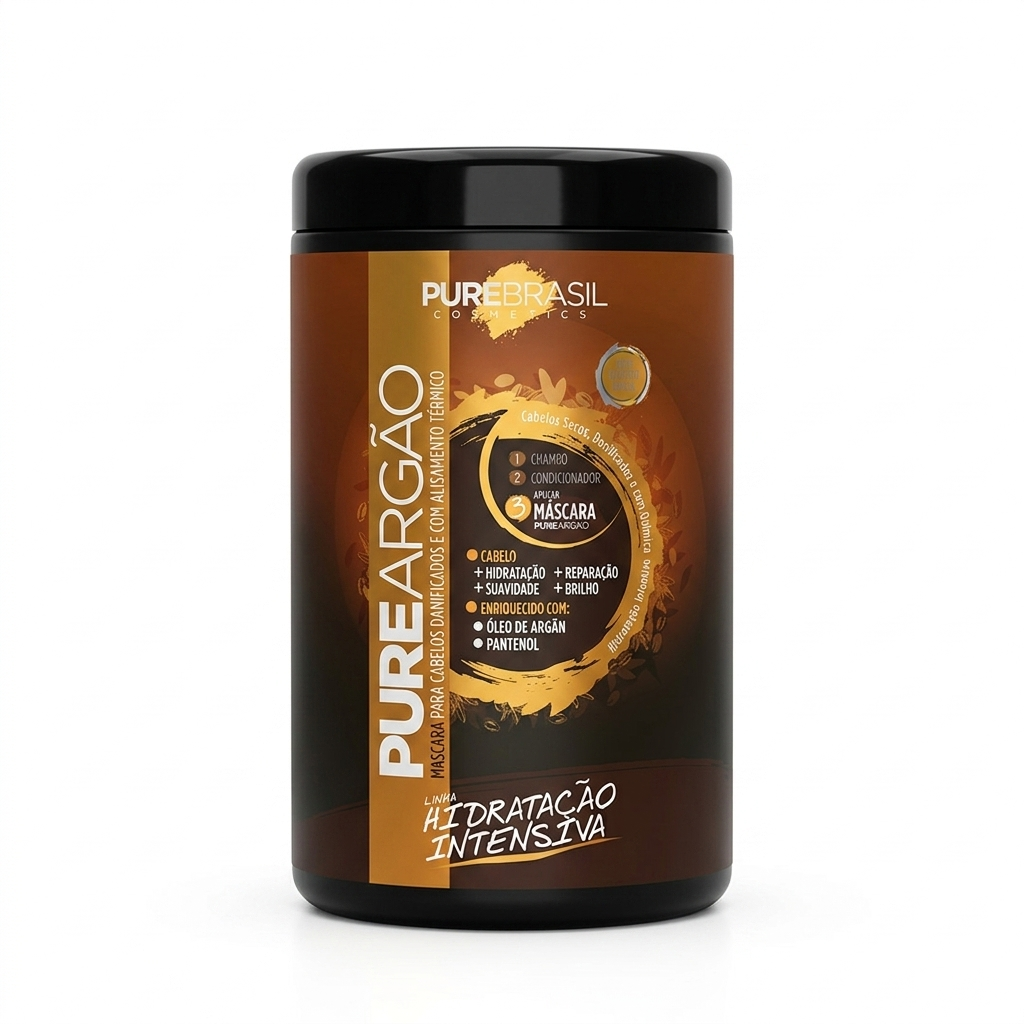 Pure Brasil Máscara Capilar 1kg Pure Argão