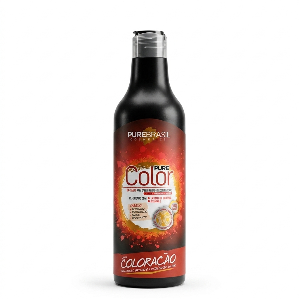 Pure Brasil Champô 500ml Pure Color