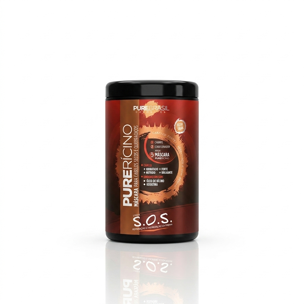 Pure Brasil Máscara Capilar 1kg Pure Rícino