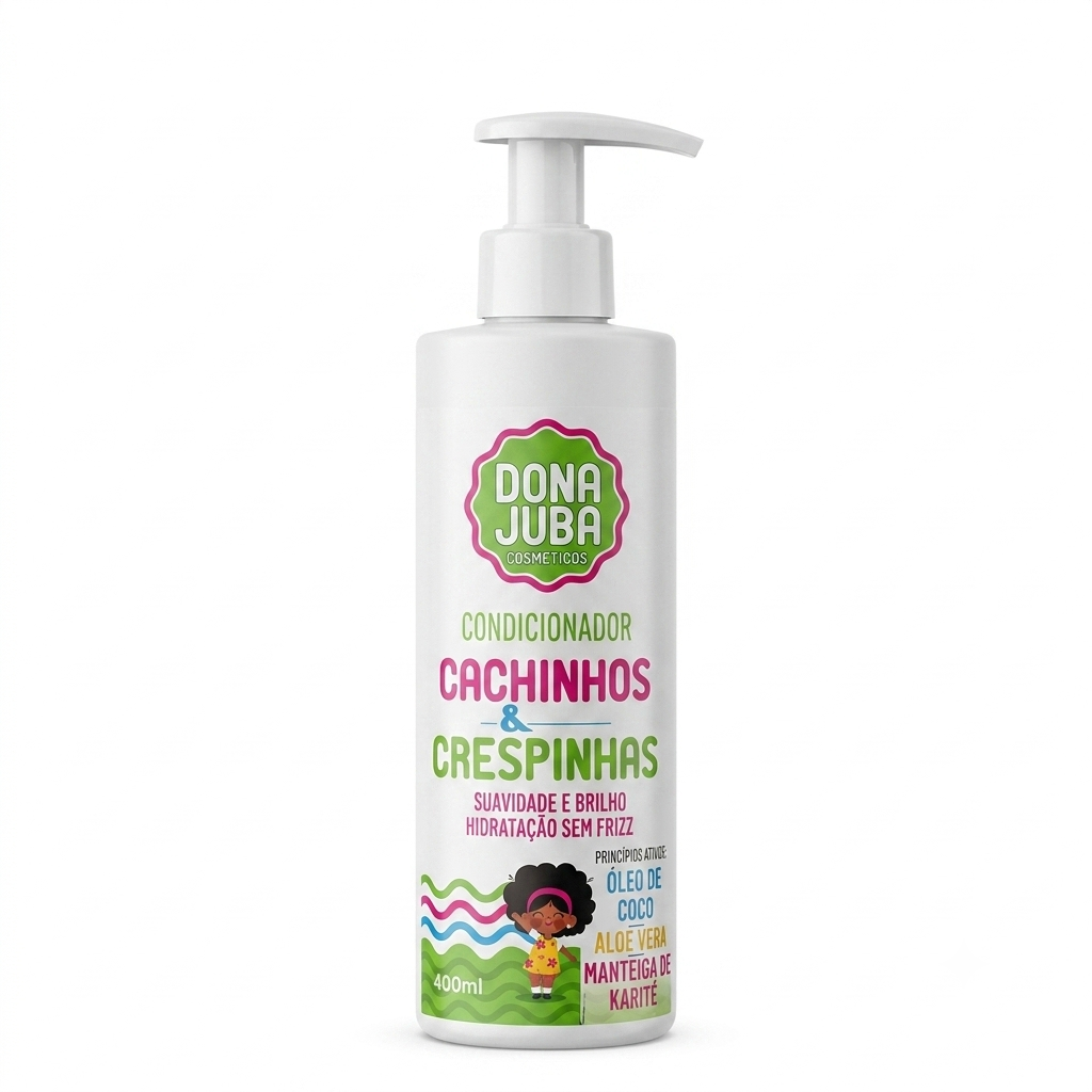 Dona Juba Condicionador 400ml Cachinhos e Crespinhas Kids