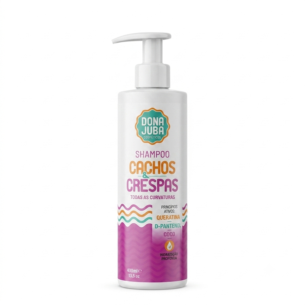 Dona Juba Champô 400ml Para Todos Os Tipos De Ondulações