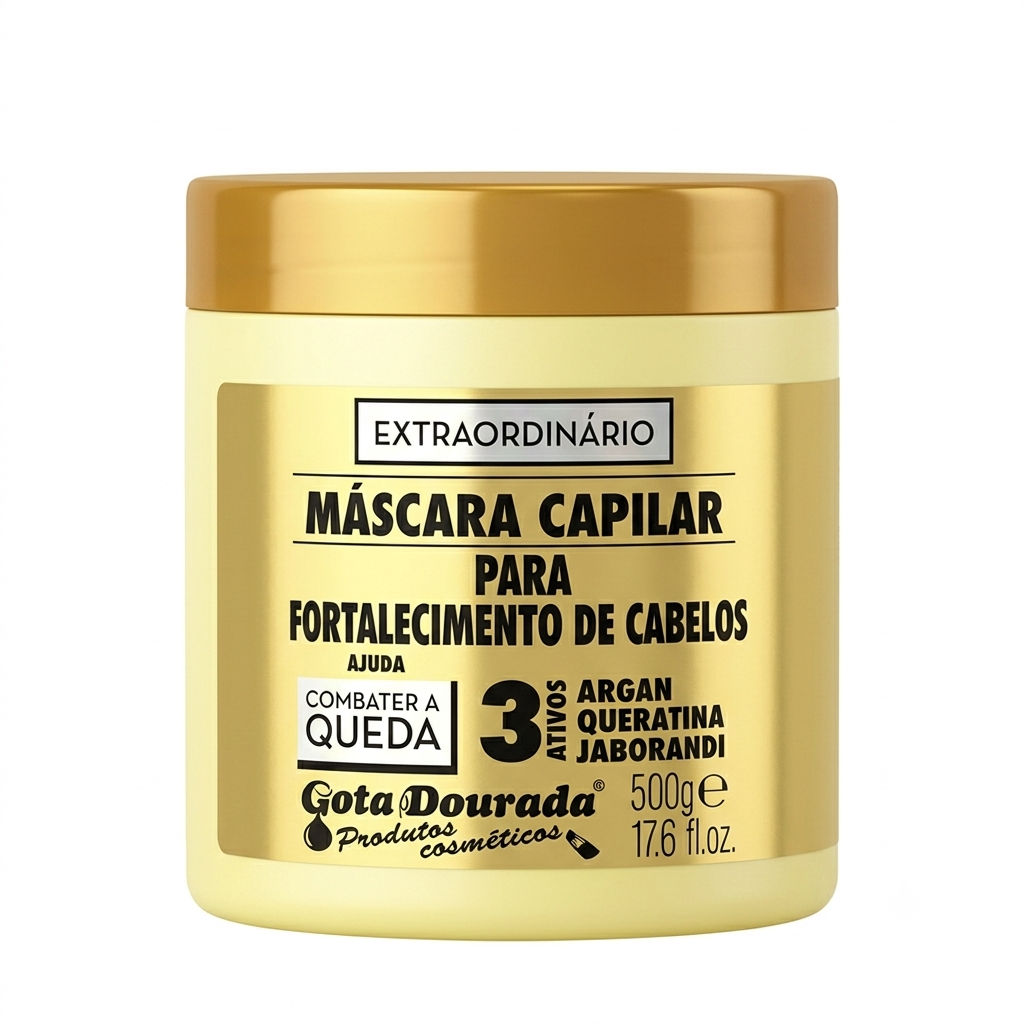 Gota Dourada Máscara Capilar 500g Combater a Queda