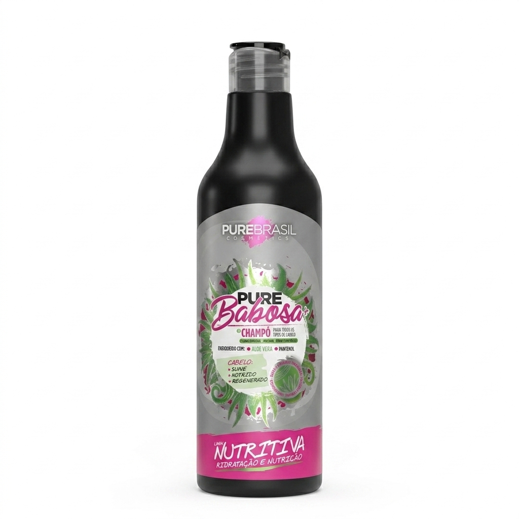 Pure Brasil Champô 500ml Pure Babosa