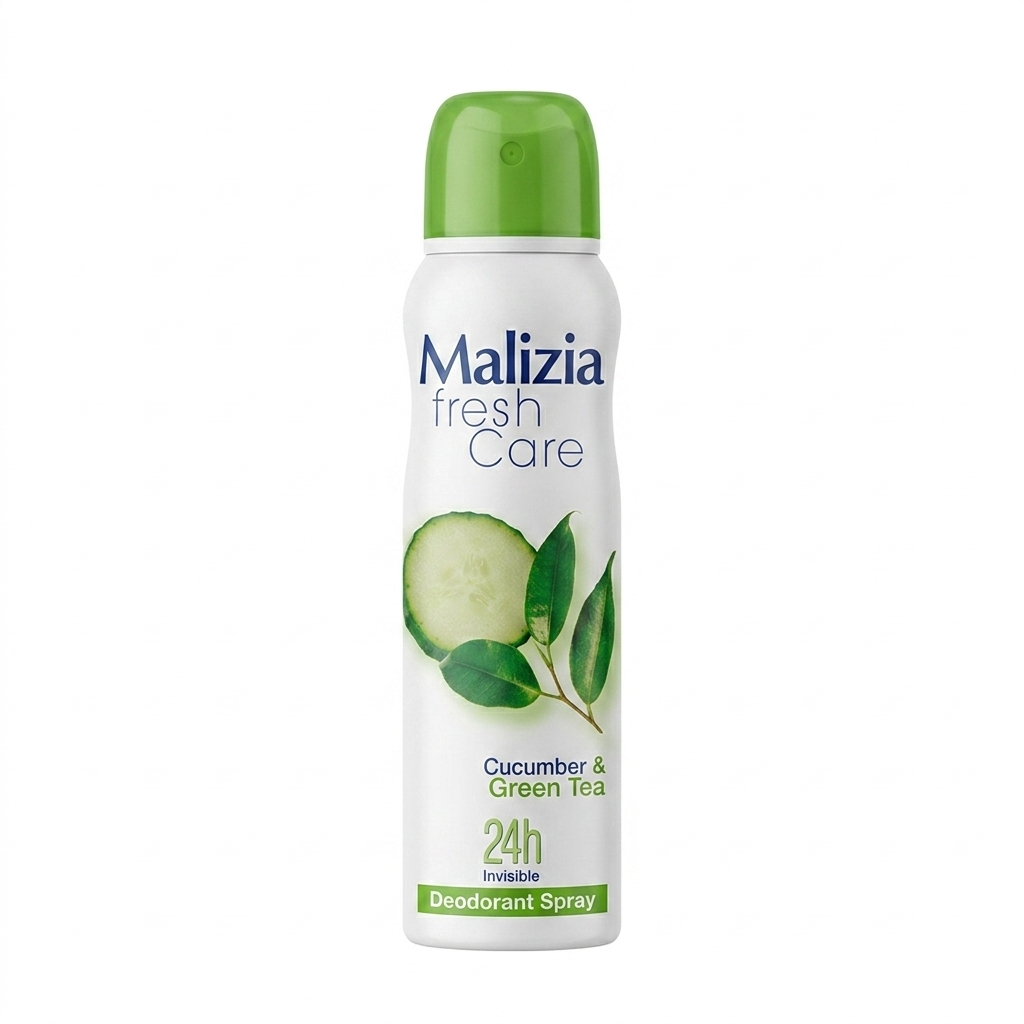 Malizia Desodorizante Fresh Care 150ml Pepino e Chá Verde 24h