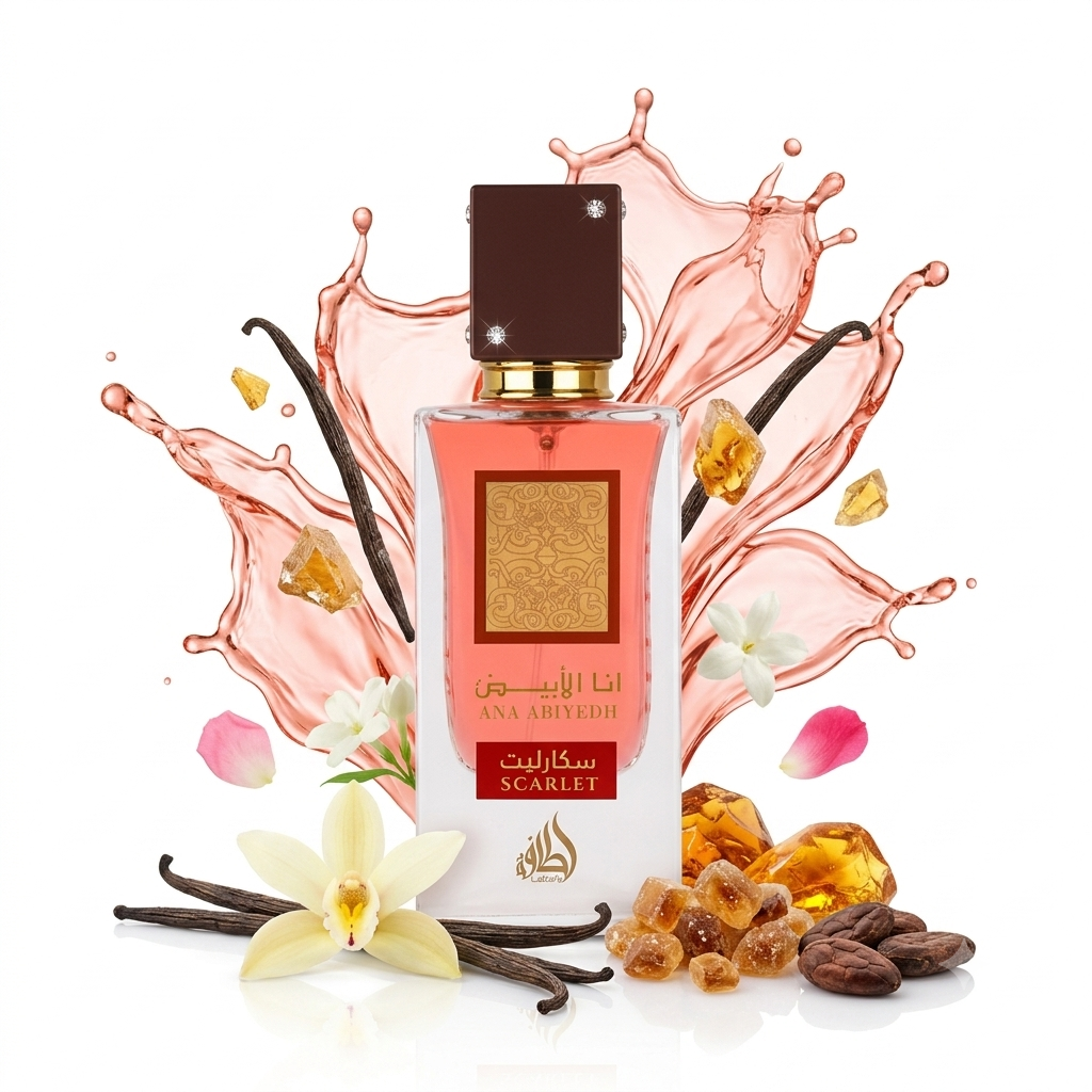 Lattafa Eau De Parfum 60ML Ana Abiyedh Scarlet