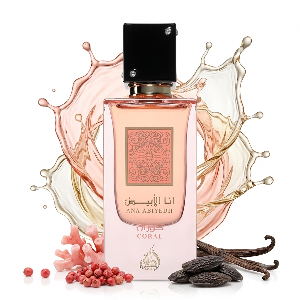 Lattafa Eau De Parfum 60ML Ana Abiyedh Coral