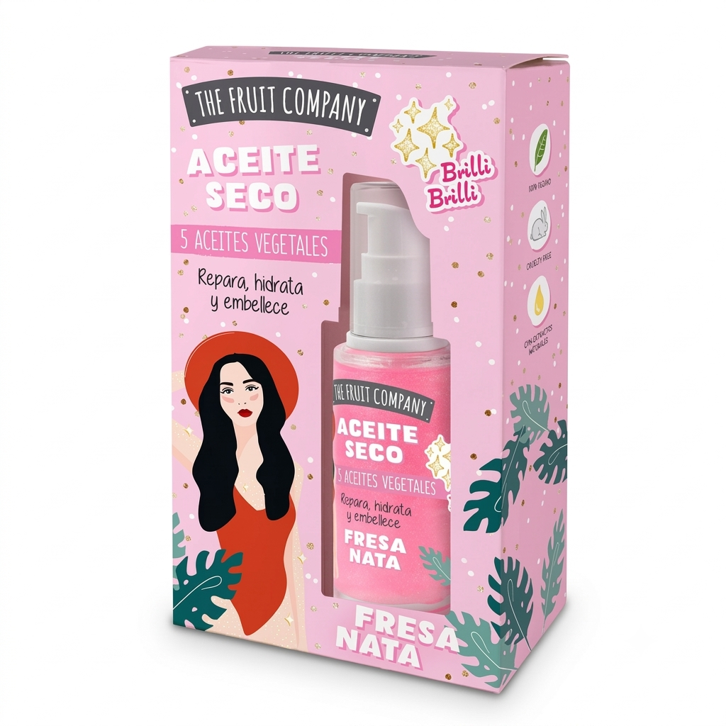 The Fruit Company Óleo Multifuncional 50ML Morango e Nata
