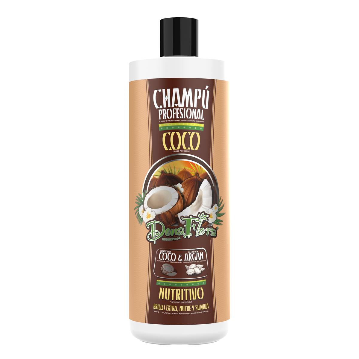 Dona Flora Champô 1000ml Coco e Argão