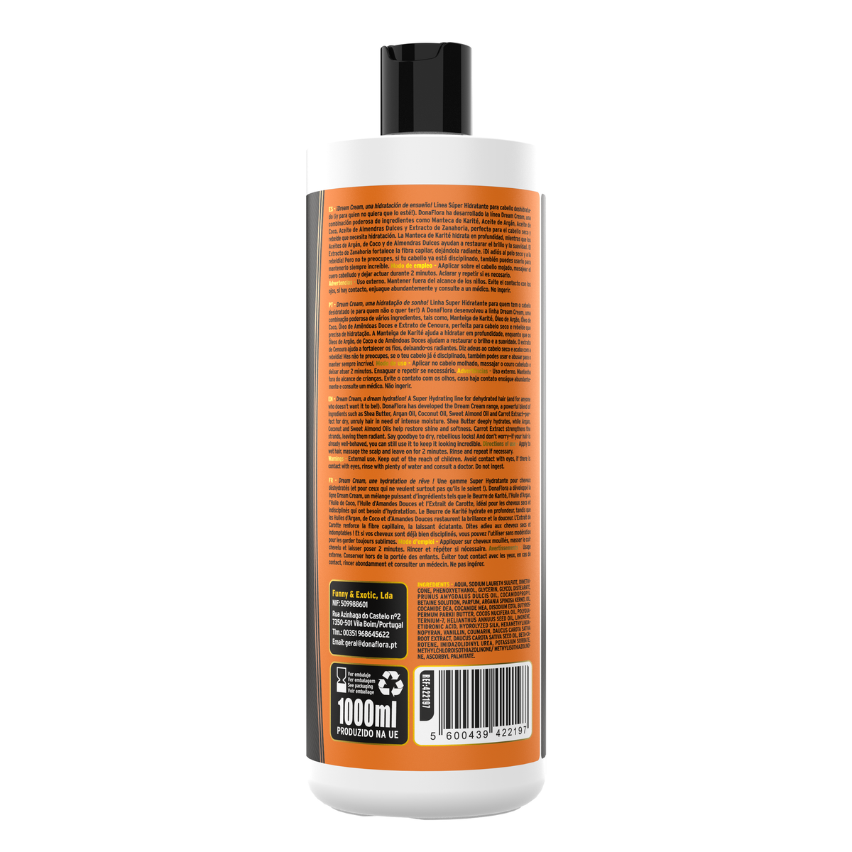 Dona Flora Champô 1000ml Dream Cream
