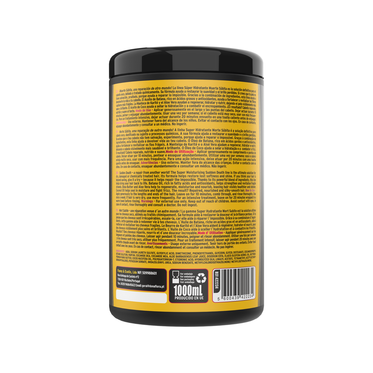 Dona Flora Máscara Capilar 1000ml Morte Súbita