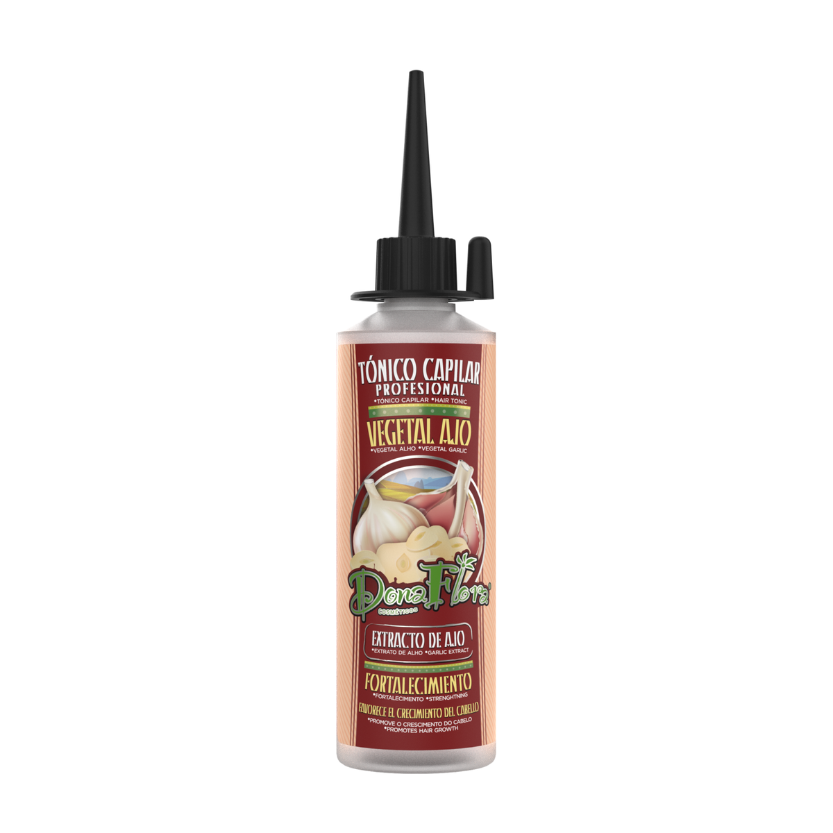 Dona Flora Tônico Capilar 100ml Extrato De Alho