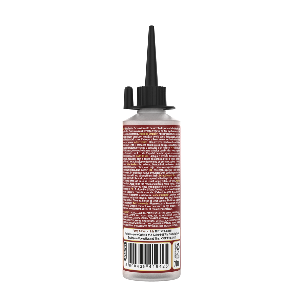 Dona Flora Tônico Capilar 100ml Extrato De Alho
