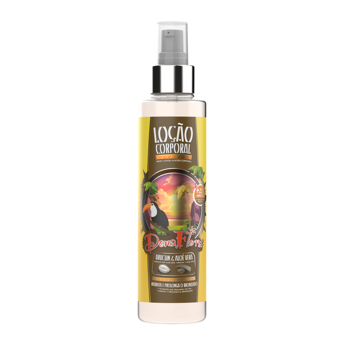 Dona Flora Loção Corporal 200ml Urucum e Aloé Vera