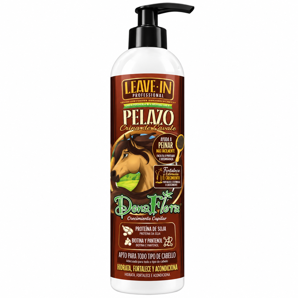 Dona Flora Leave-In Profissional Pelazo Crina de Cavalo 500 ml