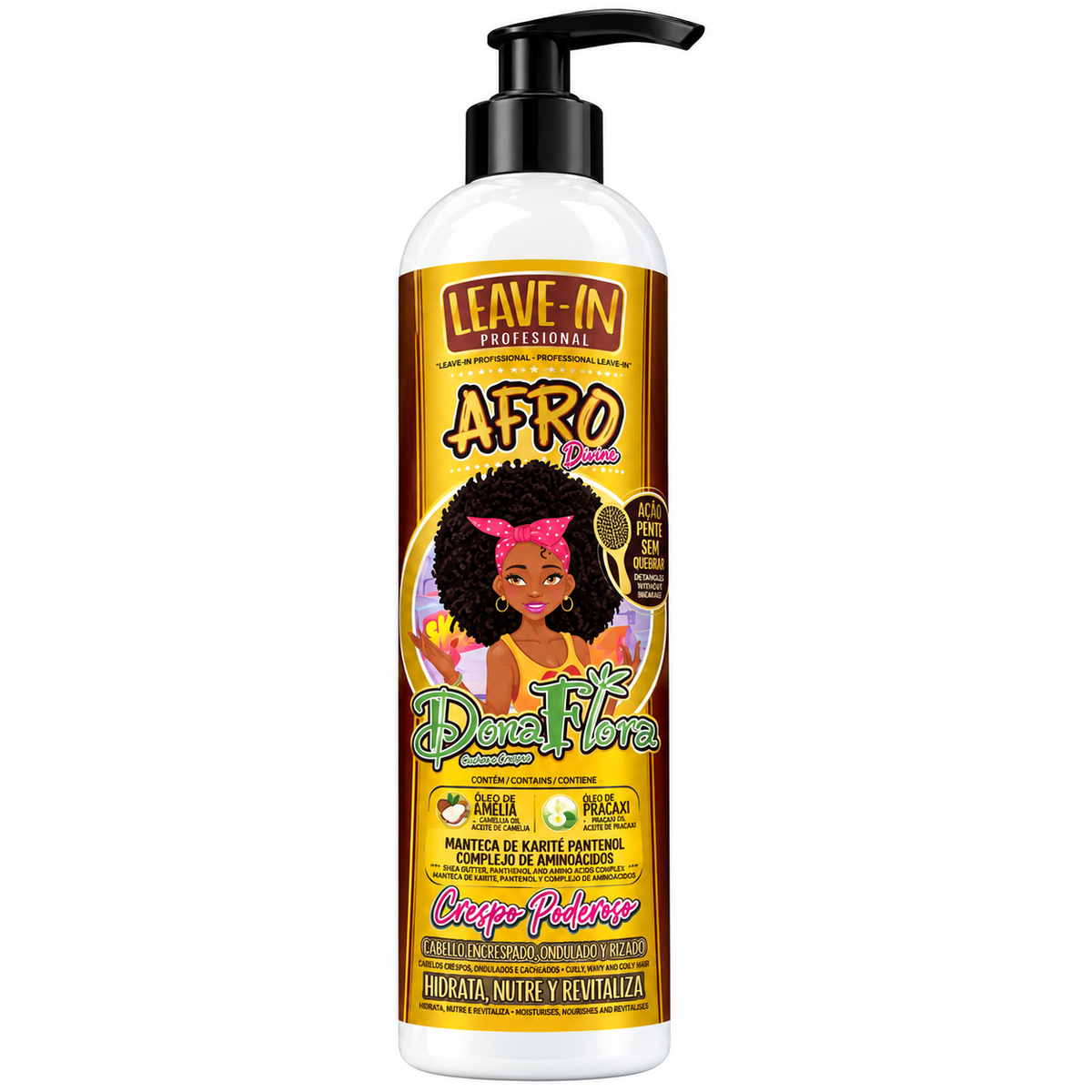 Dona Flora Leave-In Profissional Afro Divine 500ml